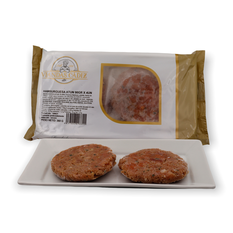 HAMBURGUESA DE ATUN 90G X 4UND