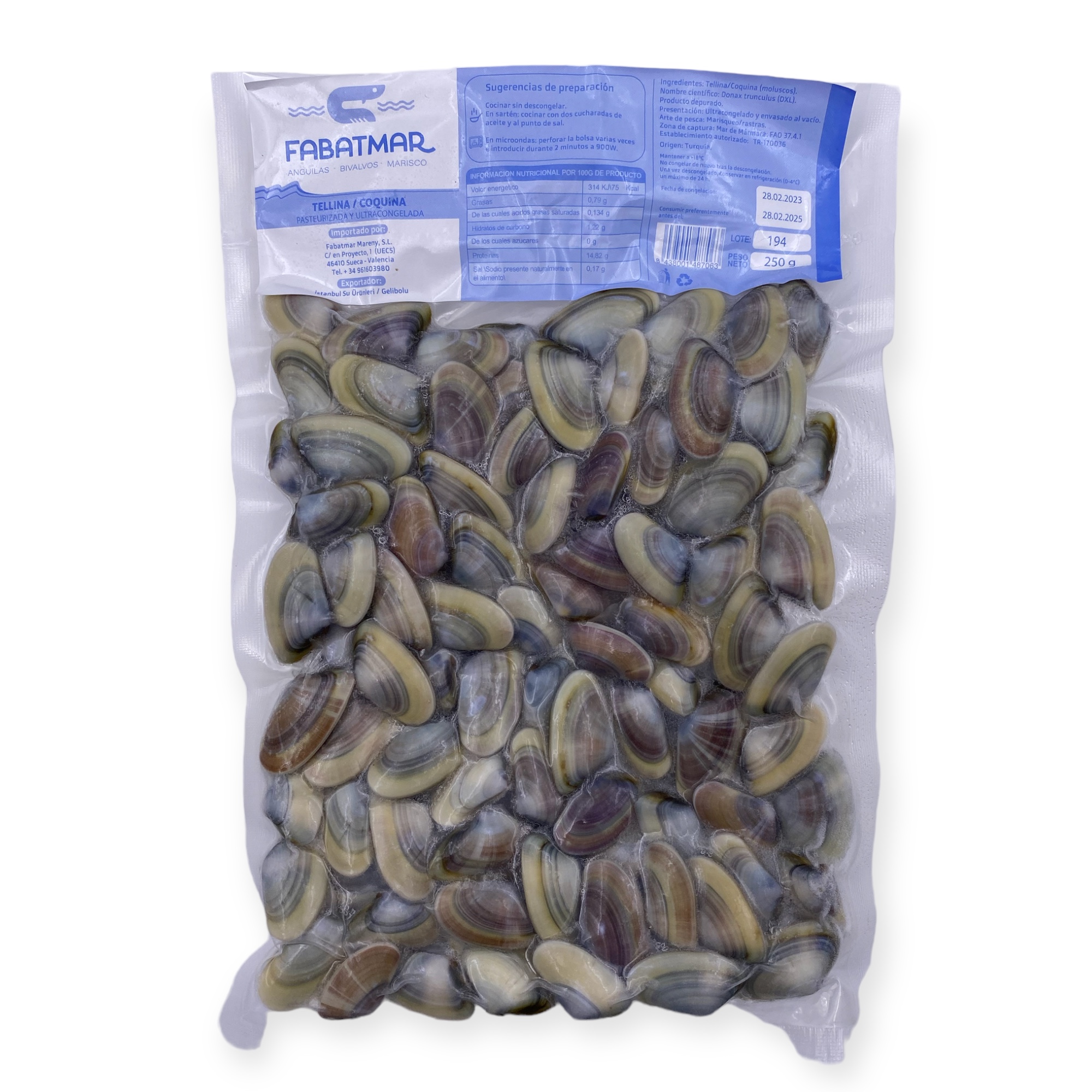 COQUINA PASTEURIZADA 12X250G