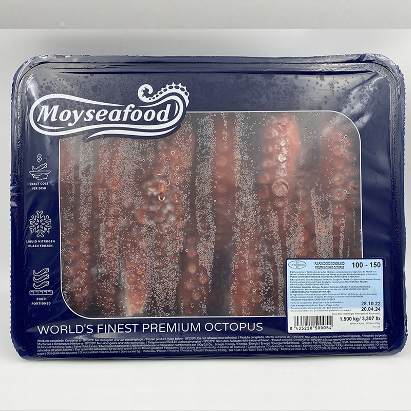 PATA PULPO COCIDA 100-150 4X1.5KG MOYSEAFOOD