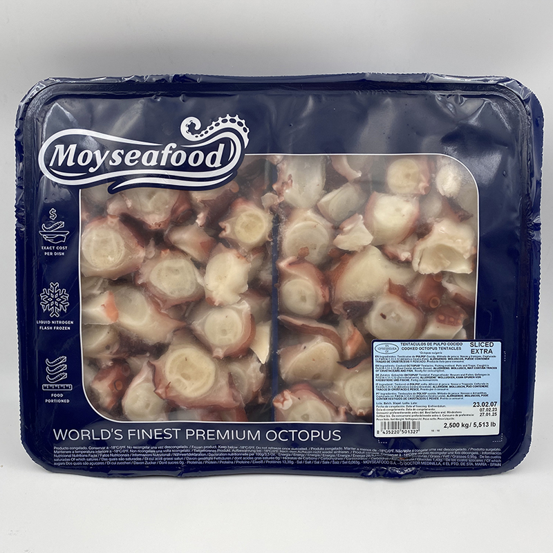 PULPO COCIDO RODAJAS EXTRA 4X2.5KG